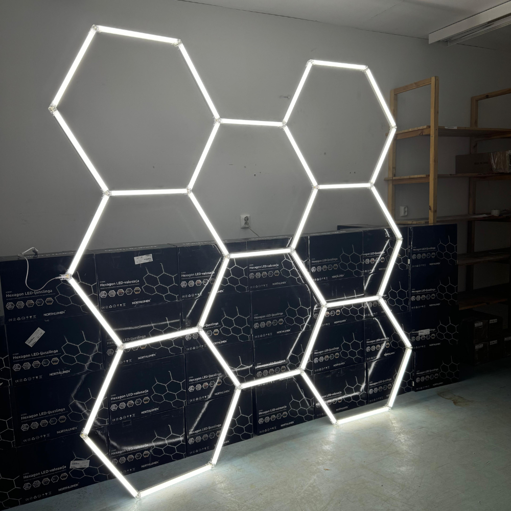 NORTHLUMEN™ 8-Grid Hexagon LED-valosarja