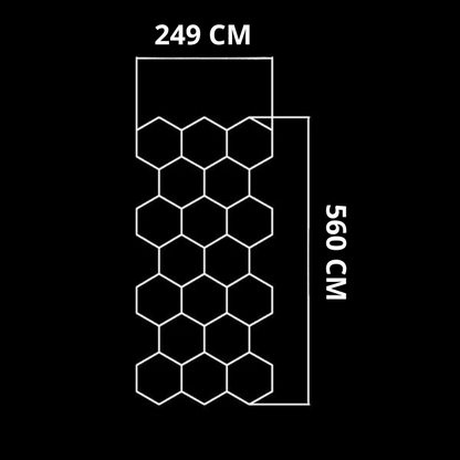 NORTHLUMEN™ 18-Grid Hexagon LED-valosarja