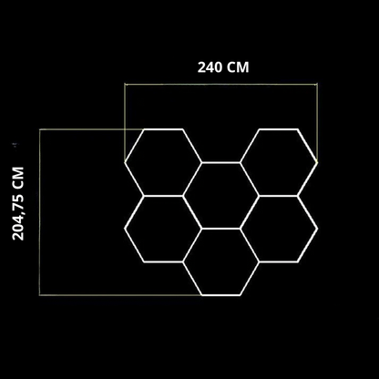 NORTHLUMEN™ 6-Grid Hexagon LED-valosarja