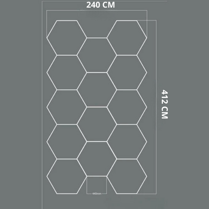 NORTHLUMEN™ 14-Grid Hexagon LED-valosarja