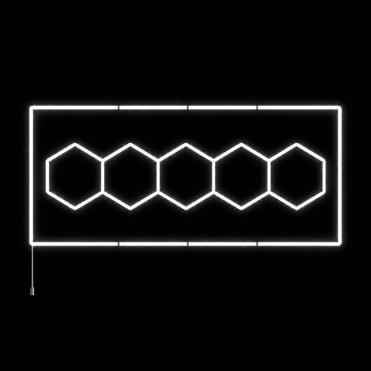 NORTHLUMEN® 5-Grid Hexagon LED-valosuora kehikolla
