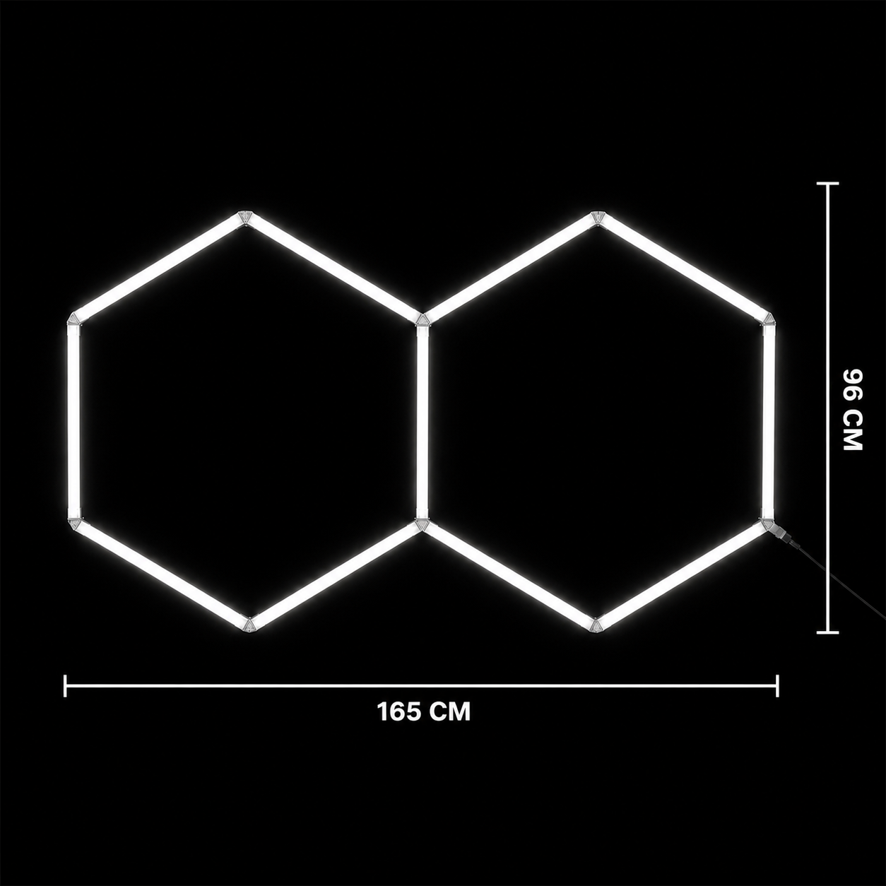 NORTHLUMEN® 2-Grid Hexagon LED-valosuora