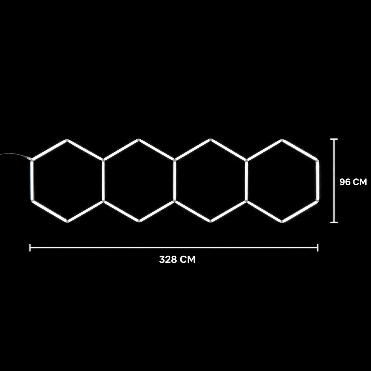 NORTHLUMEN® 4-Grid Hexagon LED-valosuora