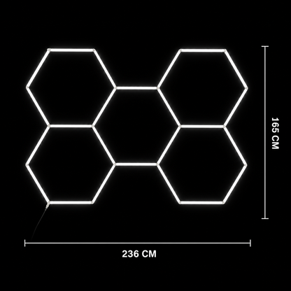 NORTHLUMEN® 5-Grid Hexagon LED-valosarja