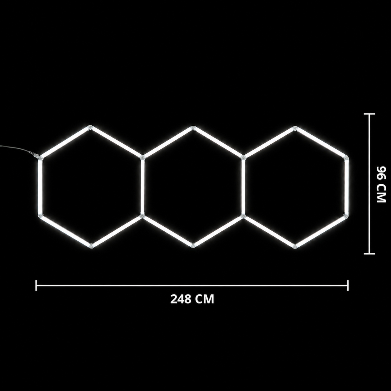 NORTHLUMEN® 3-Grid Hexagon LED-valosuora