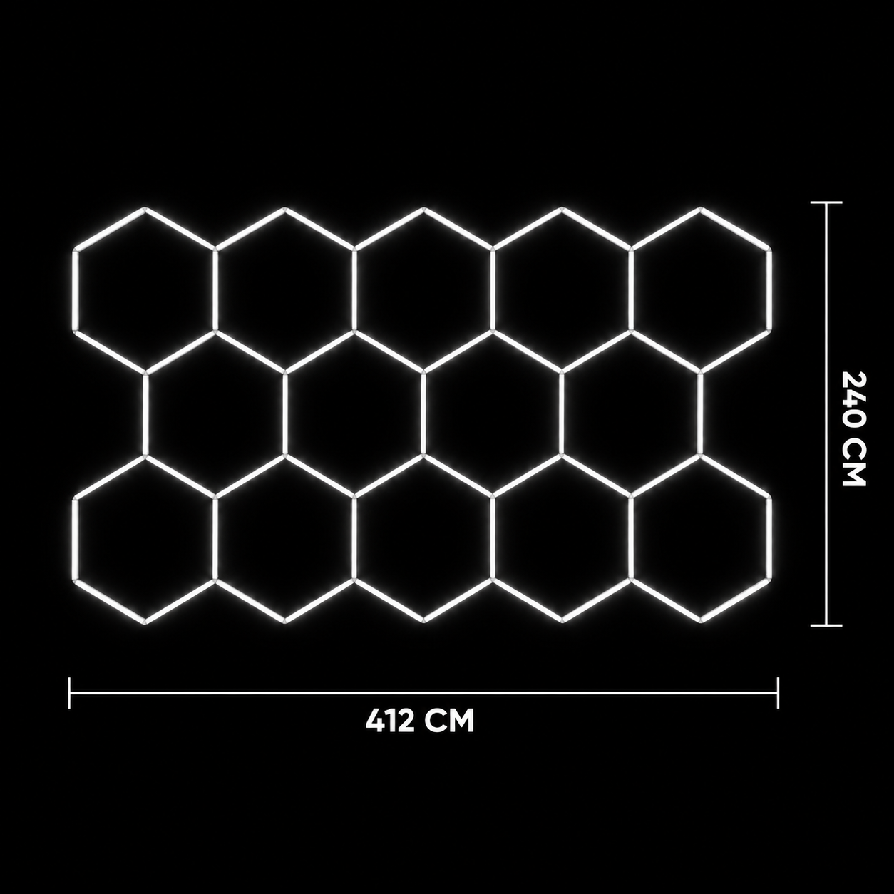 NORTHLUMEN® 14-Grid Hexagon LED-valosarja