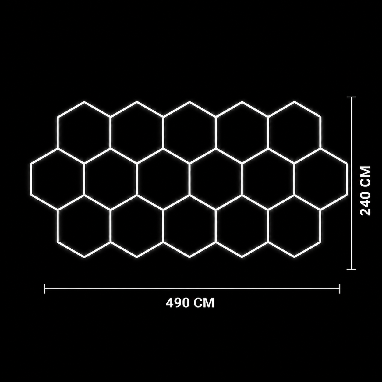 NORTHLUMEN® 16-Grid Hexagon LED-valosarja