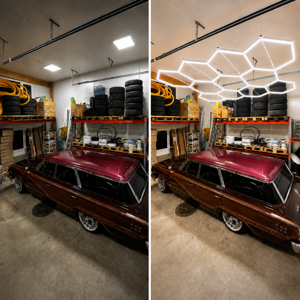 NORTHLUMEN® 14-Grid Hexagon LED-valosarja