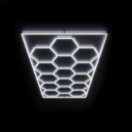 NORTHLUMEN™ 14-Grid Hexagon LED-valosarja kehikolla